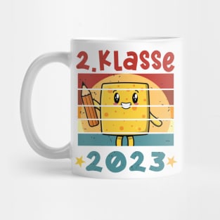 2. Klasse 2023 Kawaii Anime Schulbeginn T shirt Mug